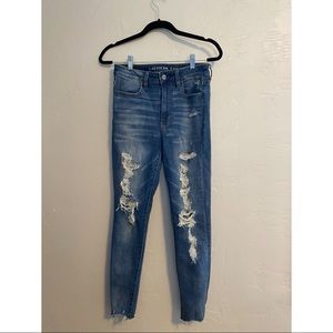 Distressed American Eagle jeans